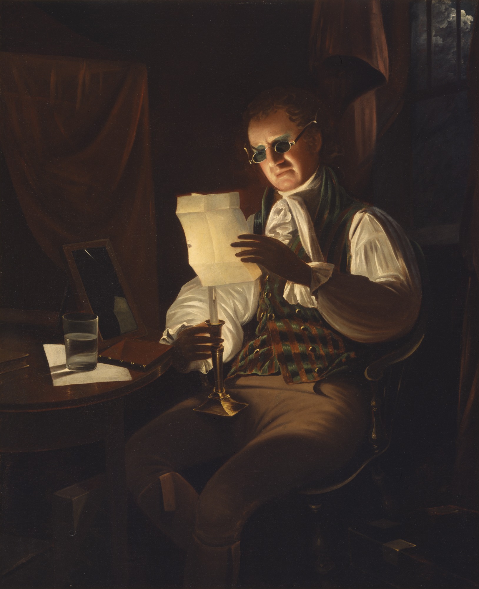 Rembrandt_Peale_-_Man_Reading_by_Candlelight